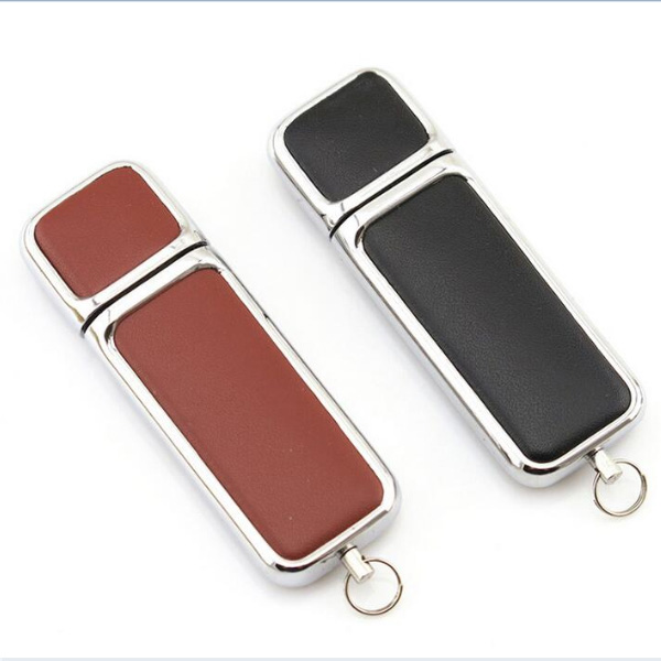 Customized logo USB flash with leather cover