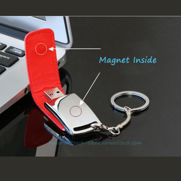 Waterproof leather cover usb flash